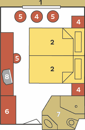 2-Bett Deluxe Oberdeck