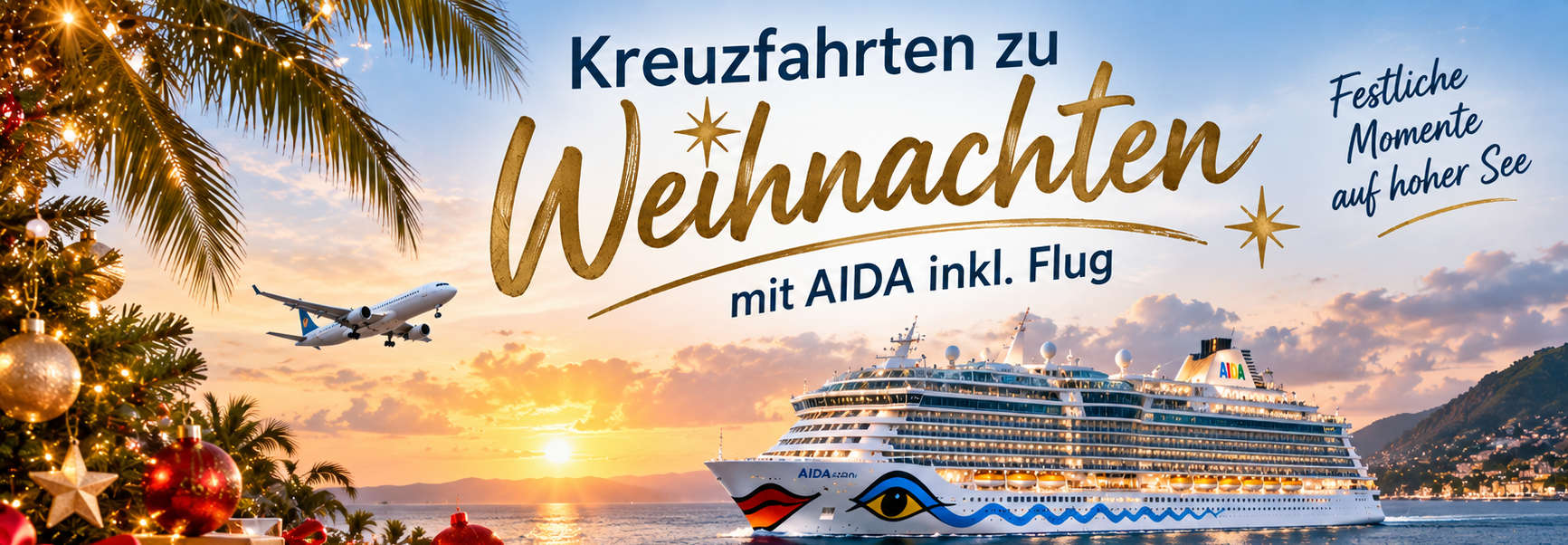 Kreuzfahrten zu Weihnachten inkl. Flug AIDA - Weihnachten auf einem Kreuzfahrtschiff inkl. Flug