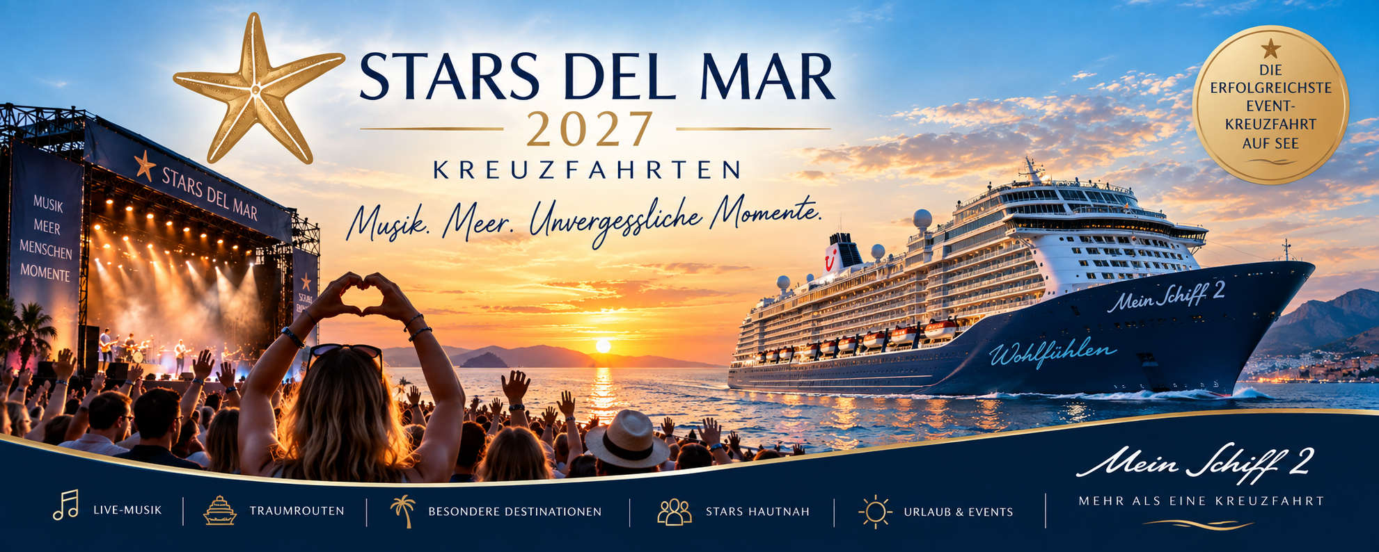 Mein Schiff 2 - Stars del Mar 2027
