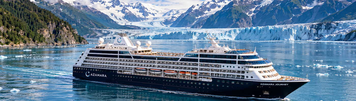 Azamara Journey vor Alaskas Gletschern Kreuzfahrten -Azamara Alaska Luxusreisen
